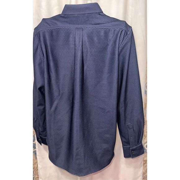 EXCELLENT CONDITION CONSTRUCT 4-Way Stretch zig zag striped design Long Sleeve S - Picture 9 of 11